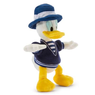 Donald Duck - Mini Bean Bag Kuscheltier im Marine-Look - 20 cm