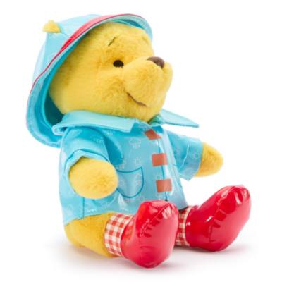 Winnie Puuh in Regenkleidung - Mini Bean Bag Kuscheltier - 18 cm