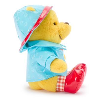 Winnie Puuh in Regenkleidung - Mini Bean Bag Kuscheltier - 18 cm