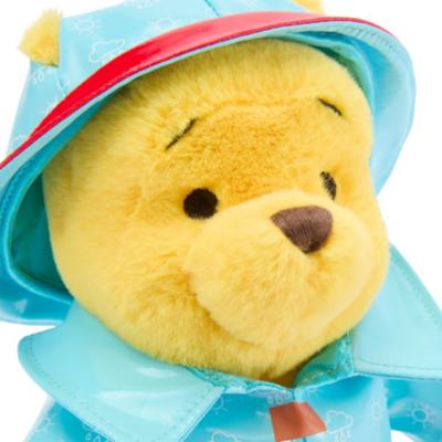 Winnie Puuh in Regenkleidung - Mini Bean Bag Kuscheltier - 18 cm