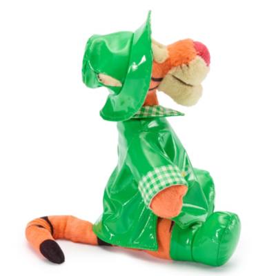 Winnie Puuh - Tigger in Regenkleidung - Mini Bean Bag Kuscheltier - 21 cm