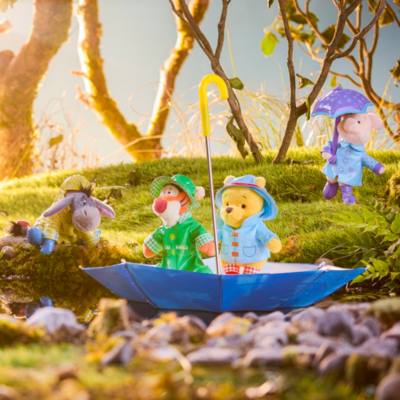 Winnie Puuh - Tigger in Regenkleidung - Mini Bean Bag Kuscheltier - 21 cm