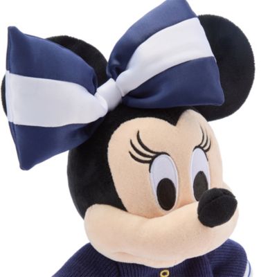 Minnie Maus - Mini Bean Bag Kuscheltier im Marine-Look - 24 cm