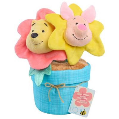 Just Play Blooming Buddies Pooh and Piglet Soft Toy, Winnie the Pooh - 30cm