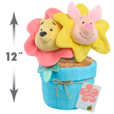 Just Play Blooming Buddies Pooh and Piglet Soft Toy, Winnie the Pooh - 30cm