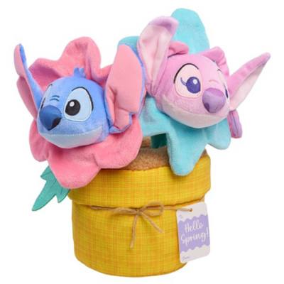 Just Play Blooming Buddies Stitch and Angel Soft Toy, Lilo & Stitch - 30cm