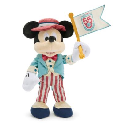 Peluche Mickey 55e&nbsp;anniversaire de Walt Disney World de taille moyenne, 38&nbsp;cm