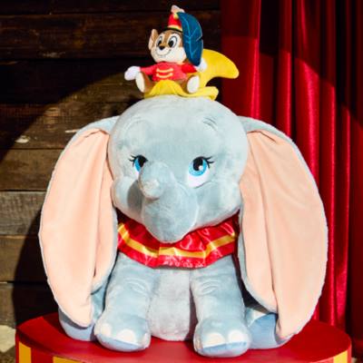 Peluche grande Dumbo e Timoteo per l'85&ordm; anniversario, Disney Vault, D23: The Ultimate Disney Fan Event, 50 cm