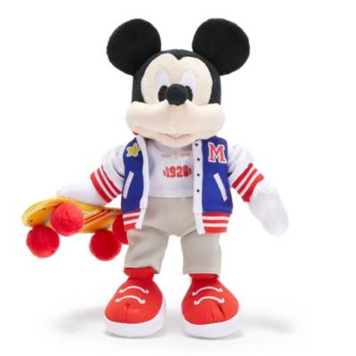 Collegiate Mickey Mouse Mini Bean Bag Soft Toy - 21cm