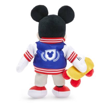 Collegiate Mickey Mouse Mini Bean Bag Soft Toy - 21cm