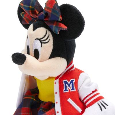 Collegiate Minnie Mouse Mini Bean Bag Soft Toy - 24cm