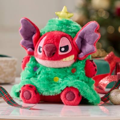 Mini peluche imbottito Leroy albero di Natale, Lilo e Stitch, 20 cm