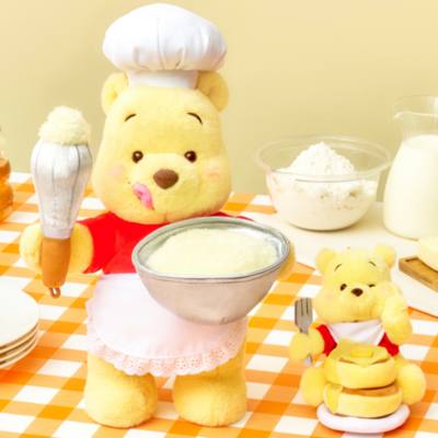 Peluche medio Winnie the Pooh pasticcere Disney Store Japan, 33 cm