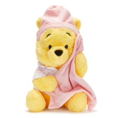 Peluche Winnie the Pooh che dorme con copertina, 26 cm