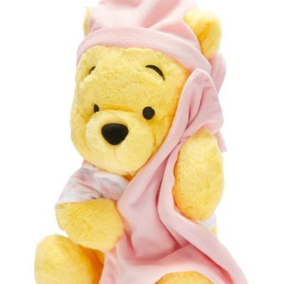 Peluche Winnie the Pooh che dorme con copertina, 26 cm