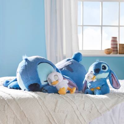 Peluche mediano Stitch y patito durmiendo, Lilo y Stitch, Disney Store Jap&oacute;n