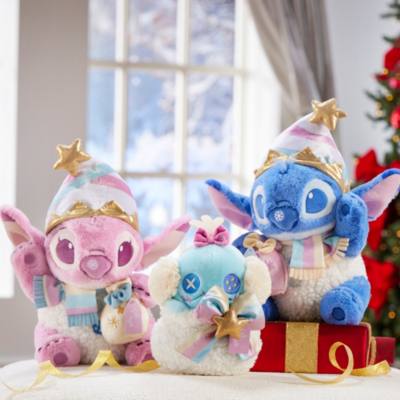 Scrump Festive Medium Soft Toy, Lilo & Stitch - 28cm