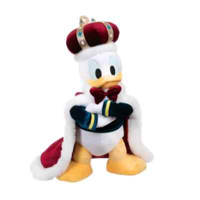 Disney Store Japan - Donald Duck als König - Großes Kuscheltier - 39 cm
