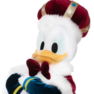 Disney Store Japan King Donald Duck Large Soft Toy - 39cm | Disney
