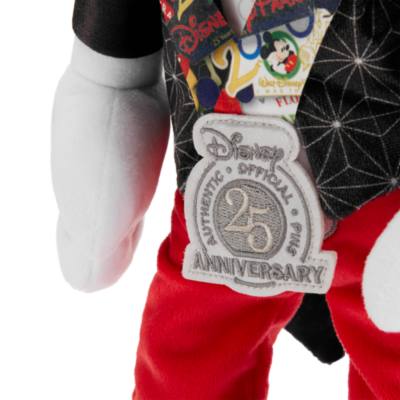 Mickey Mouse Disney Pin Trading 25th Anniversary Medium Soft Toy
