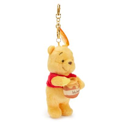 Disney Store Japan Winnie the Pooh with Hunny Pot Small Soft Toy Keyring - 18cm