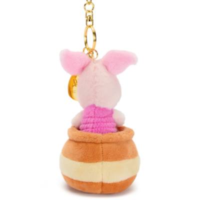 Disney Store Japan Piglet in Hunny Pot Small Soft Toy Keyring, Winnie the Pooh - 15cm