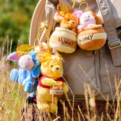 Llavero peluche peque&ntilde;o Piglet en tarro miel, Winnie the Pooh, Sakura, Disney Store Jap&oacute;n (15&nbsp;cm)