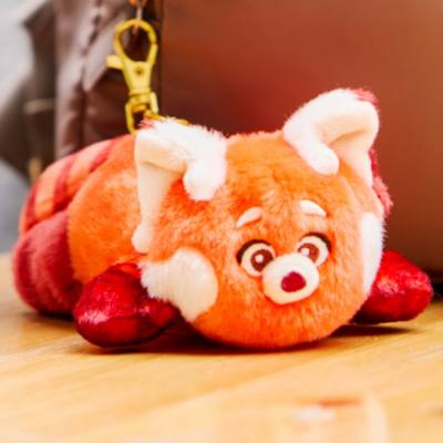 Disney Store Japan Mei Lee Red Panda Small Soft Toy Keyring, Turning Red - 9cm approx.