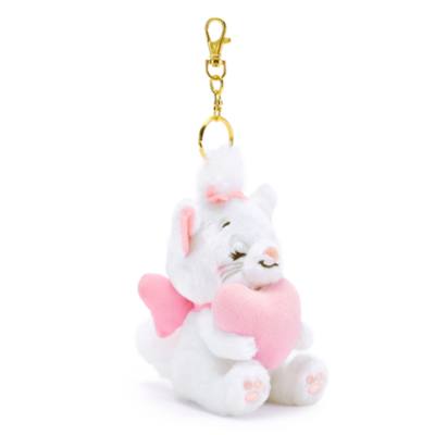 Disney Store Japan Marie with Heart Small Soft Toy Keyring, The Aristocats - 13cm