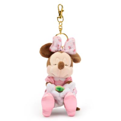 Disney Store Japan Minnie Mouse Strawberry Small Soft Toy Keyring - 11cm