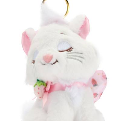 Disney Store Japan Marie Strawberry Bow Small Soft Toy Keyring, The Aristocats - 11cm