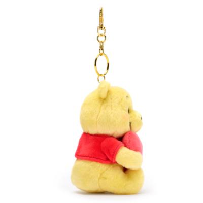 Disney Store Japan - Winnie Puuh mit Herz - Schl&uuml;sselanh&auml;nger mit kleinem Kuscheltier - 10 cm