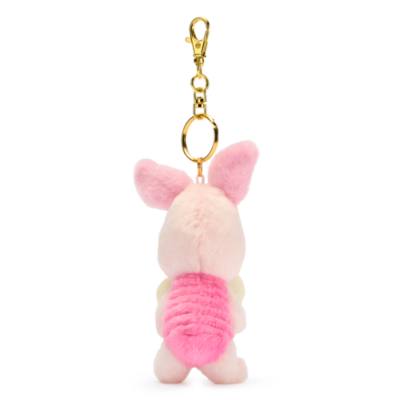 Disney Store Japan Piglet with Heart Small Soft Toy Keyring, Winnie the Pooh - 8cm