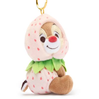 Disney Store Japan Dale Strawberry Small Soft Toy Keyring - 9cm