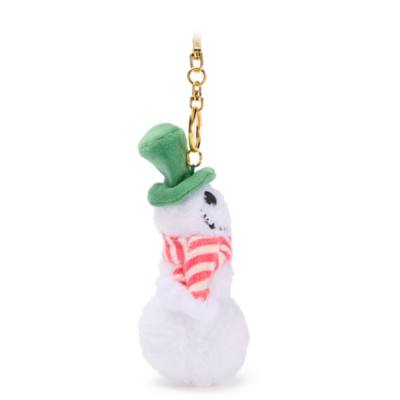 Disney Store Japan Jack Skellington Snowman Small Soft Toy Keyring, Tim Burton's The Nightmare Before Christmas - 13cm