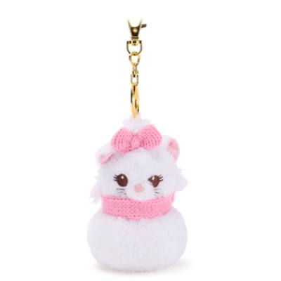 Disney Store Japan Marie Snowman Small Soft Toy Keyring, The Aristocats - 13cm