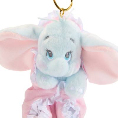 Disney Store Japan Dumbo Disney Babies Small Soft Toy in Swaddle Keyring - 14cm