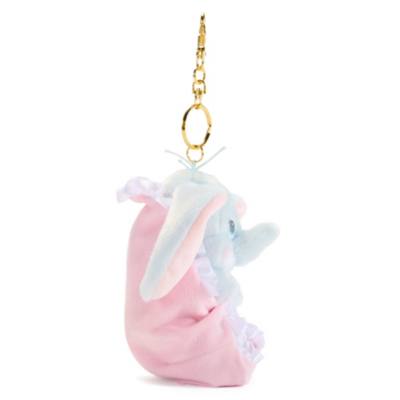 Disney Store Japan Dumbo Disney Babies Small Soft Toy in Swaddle Keyring - 14cm