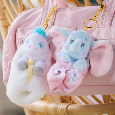 Disney Store Japan Pegasus Disney Babies Small Soft Toy in Swaddle Keyring - 14cm