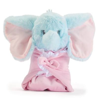 Disney Store Japan Dumbo Disney Babies Small Soft Toy in Swaddle - 24cm