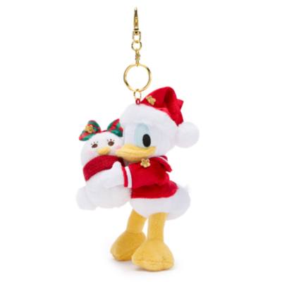 Disney Store Japan Donald Duck Festive Small Soft Toy Keyring - 13cm