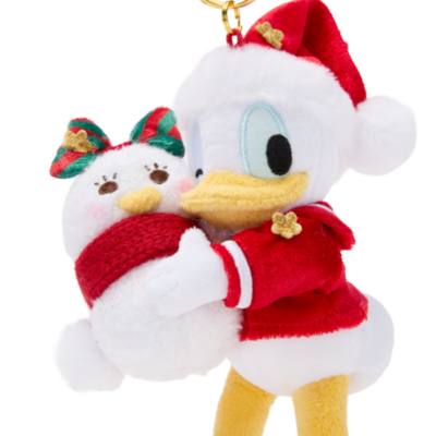Disney Store Japan Donald Duck Festive Small Soft Toy Keyring - 13cm