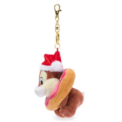 Disney Store Japan Chip Festive Small Soft Toy Keyring - 15.5cm