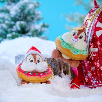 Disney Store Japan Dale Festive Small Soft Toy Keyring - 15.5cm