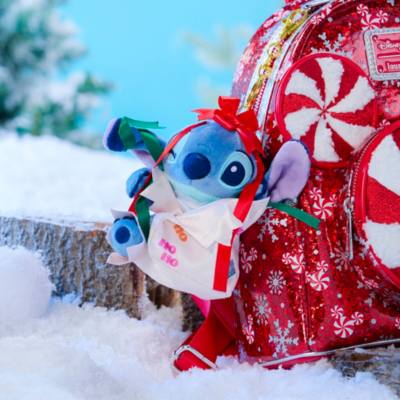 Disney Store Japan Stitch Festive Small Soft Toy Keyring, Lilo & Stitch - 12cm