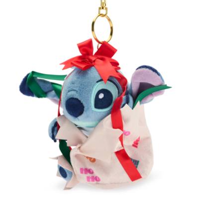 Disney Store Japan Stitch Festive Small Soft Toy Keyring, Lilo & Stitch - 12cm