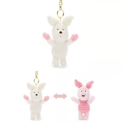 Piccolo peluche portachiavi Pimpi innevato, Winnie the Pooh, Disney Store Japan, 13 cm