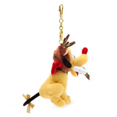 Disney Store Japan Pluto Festive Small Soft Toy Keyring - 15cm