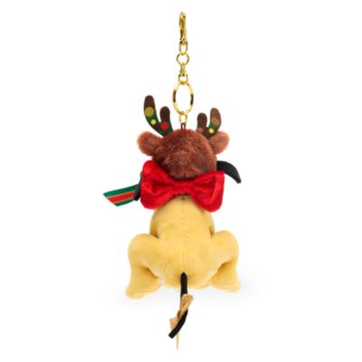Disney Store Japan Pluto Festive Small Soft Toy Keyring - 15cm
