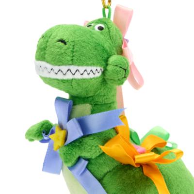 Piccolo peluche portachiavi Rex 30&deg; anniversario Disney Store Japan, Toy Story, 13,5 cm